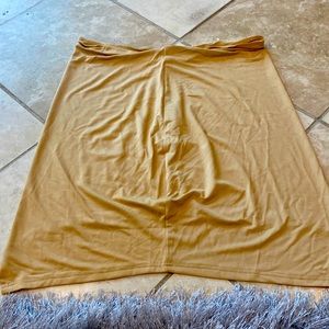 Tan pencil skirt